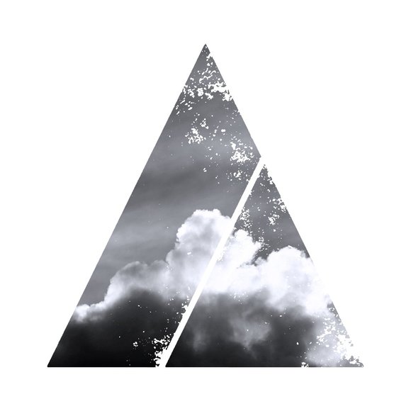 Unframed minimalist 12x12 B&W cloud art print - Picture 3 of 3